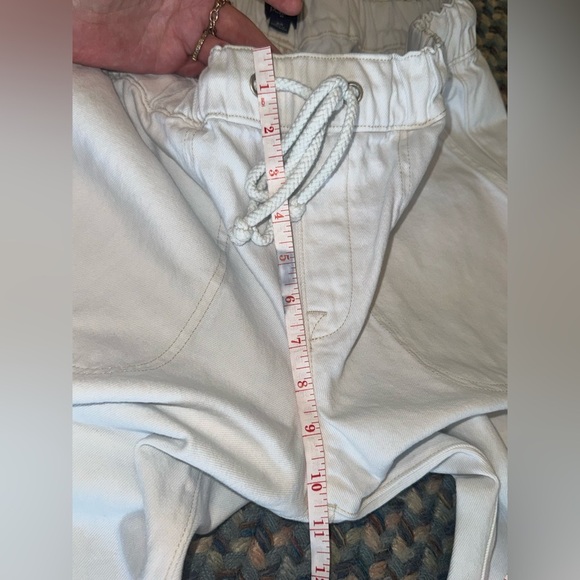 J. Crew Cream Drawstring Denim Pants - Picture 6 of 8